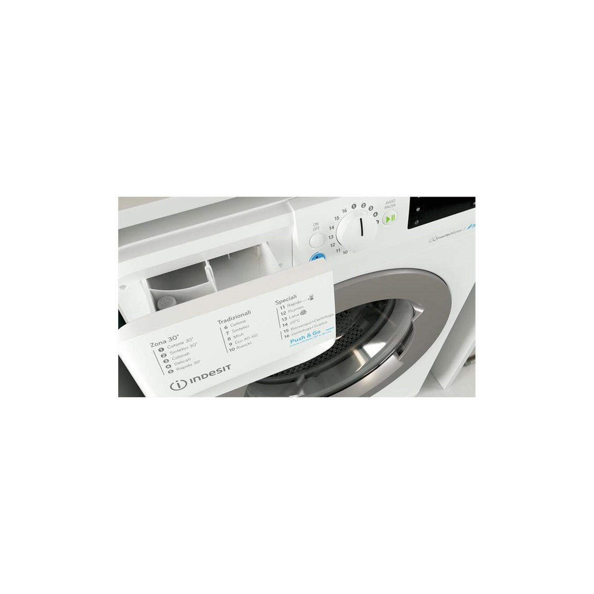 INDESIT BWE101486XWSIT LAVATRICE 10KG 1400 GIRI INVERTER CLASSE A