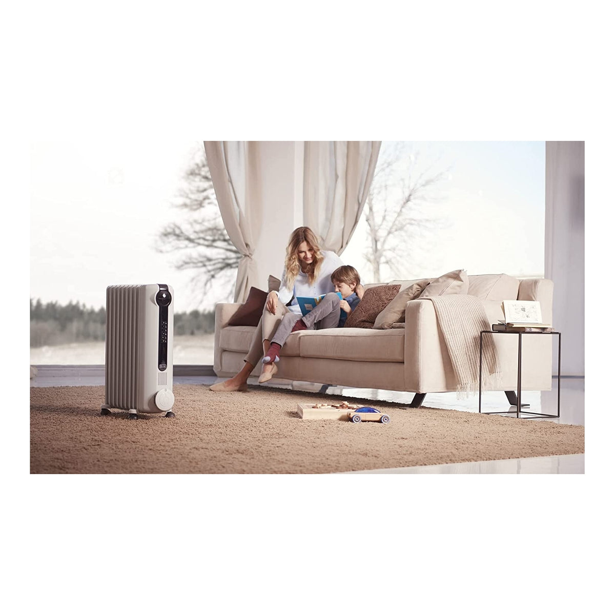 DE LONGHI TRRS0715 RADIATORE AD OLIO ELETTRICO 7 ELEMENTI 1500W RISPARMIO ENERGETICO