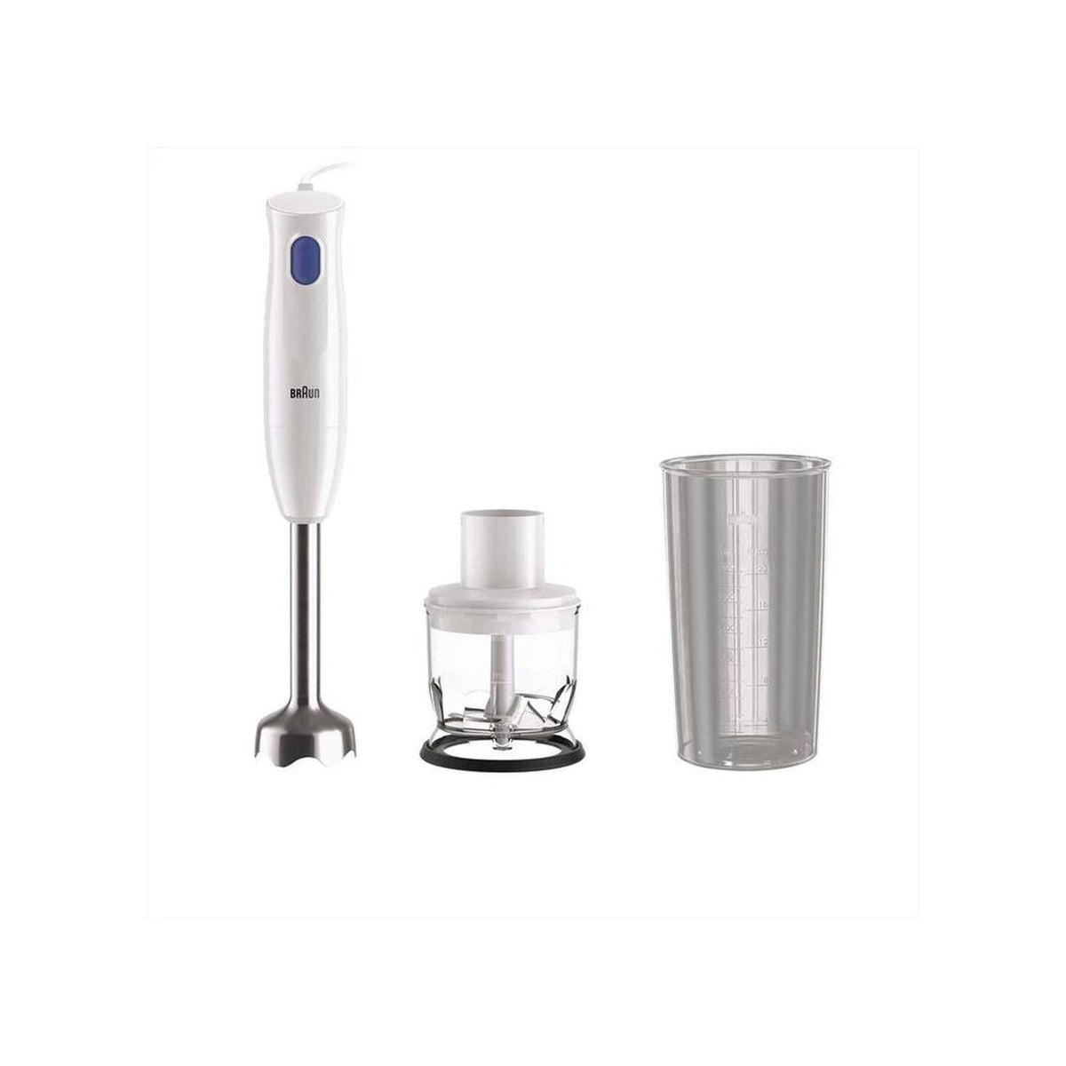 BRAUN MQ10.201M FRULLATORE A IMMERSIONE CON TRITATUTTO 450 W COLORE BIANCO - PROMO