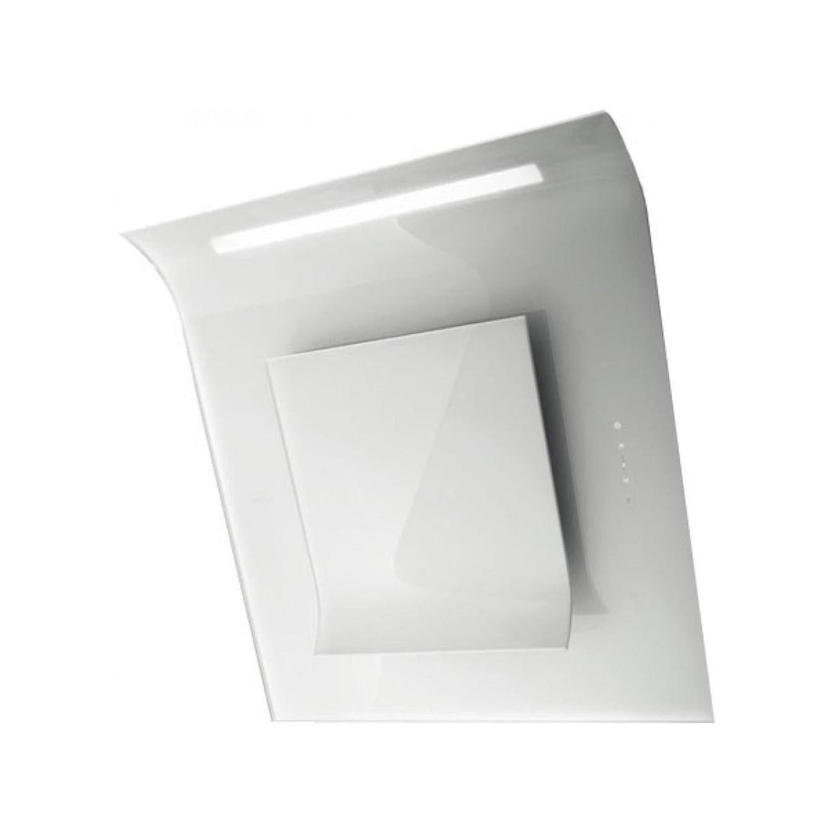 ELICA PRF0010418B SINFONIA WH/F/80 CAPPA A PARETE FILTRANTE 80CM IN VETRO BIANCO