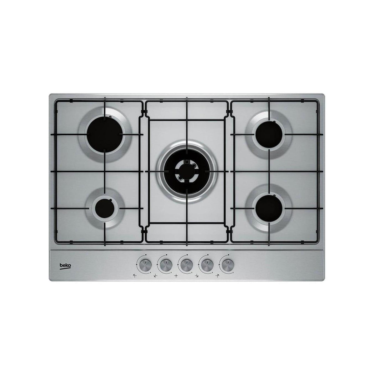 BEKO HIAW75224SXE PIANO COTTURA 75CM 5 FUOCHI A GAS COLORE INOX