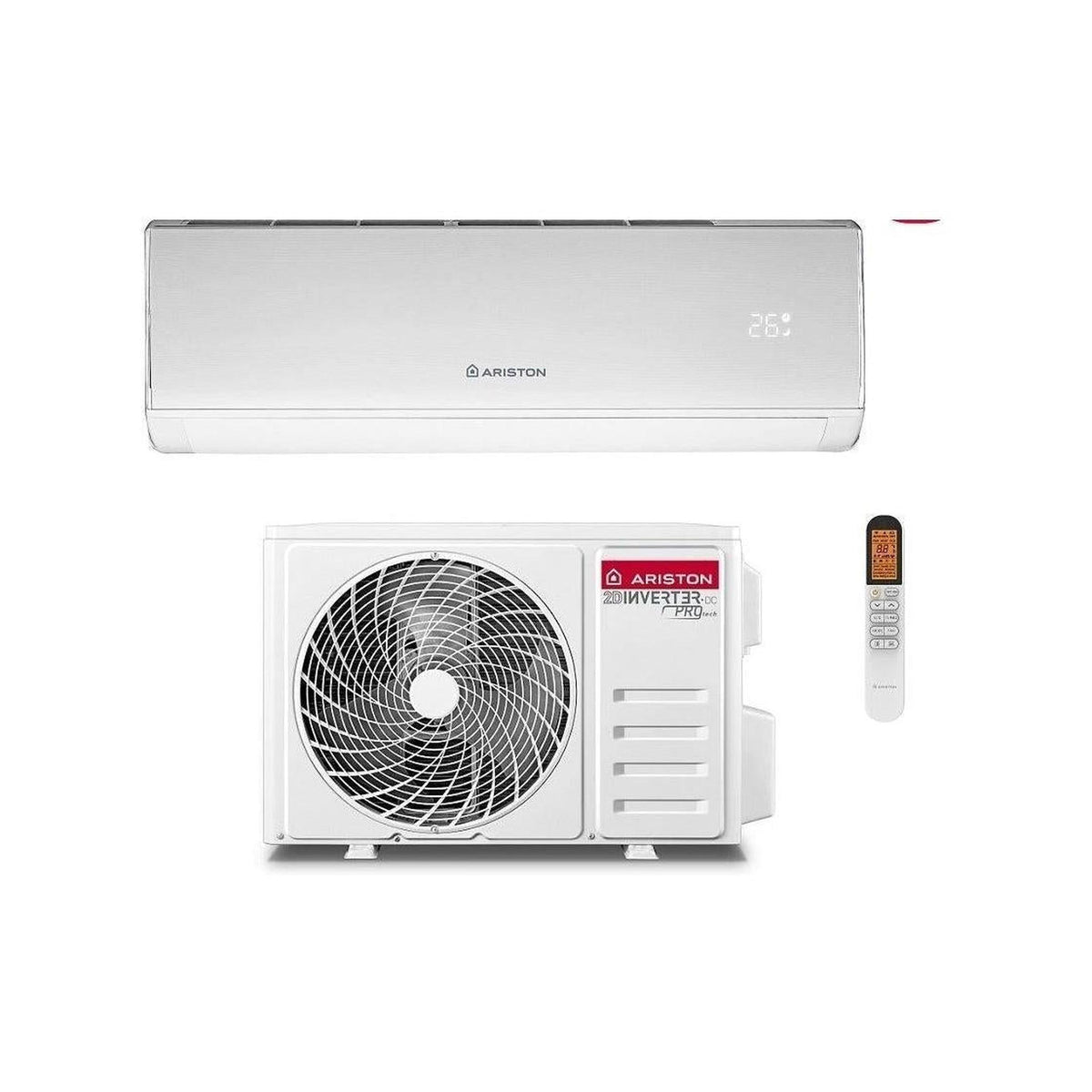ARISTON KIOS BS R32 25 KIT CLIMATIZZATORE MONOSPLIT 9000 BTU INVERTER WIFI CLASSE A++/A+
