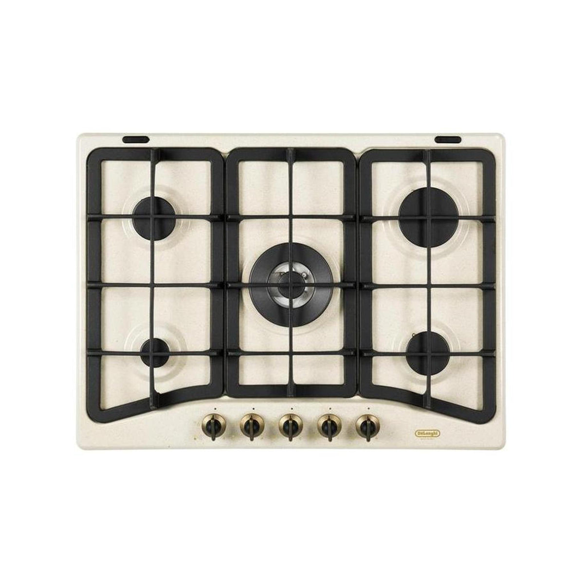 DE LONGHI AVF57PRO PIANO COTTURA DA INCASSO 70CM 5 FUOCHI A GAS COLORE AVENA