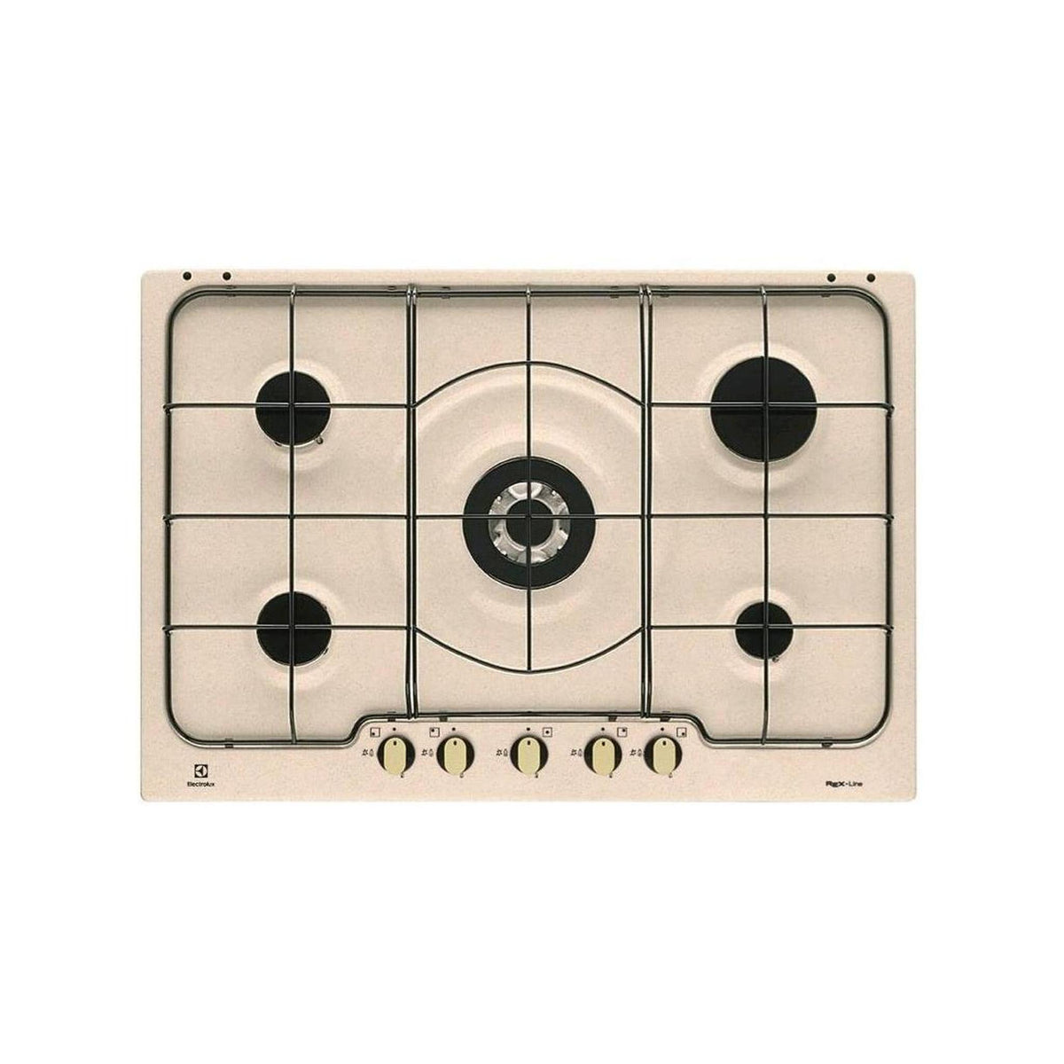 ELECTROLUX RGG7253OON PIANO COTTURA DA INCASSO 75CM 5 FUOCHI A GAS TRIPLA CORONA COLORE SABBIA
