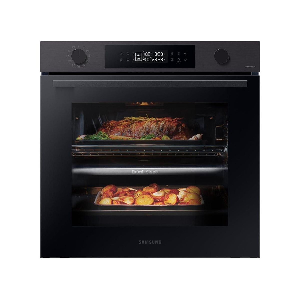 SAMSUNG NV7B4440VBB/U5 FORNO ELETTRICO DA INCASSO MULTIFUNZIONE 76 LT DUAL COOK WI-FI CLASSE A+ NERO