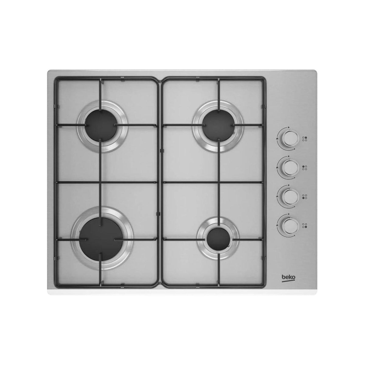 BEKO HIGG641C3SX PIANO COTTURA 60CM 4 FUOCHI A GAS INOX