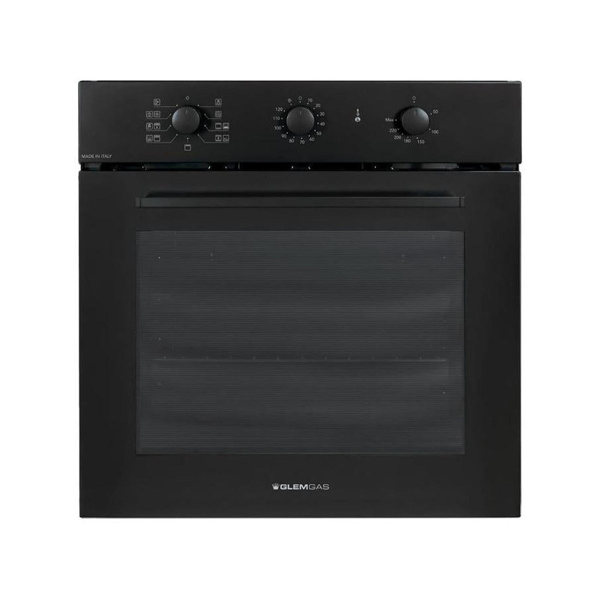 GLEM GAS GFX92NC-S6 FORNO DA INCASSO ELETTRICO TERMOVENTILATO 64LT CLASSE A NERO OPACO