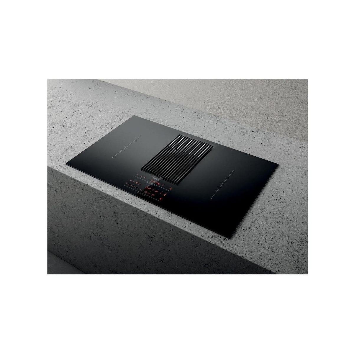 ELICA PRF0147745A NIKOLATESLA LIBRA BL/F/83 PIANO COTTURA A INDUZIONE 83CM CAPPA INTEGRATA VERSIONE ASPIRANTE VETRO NERO - PROMO