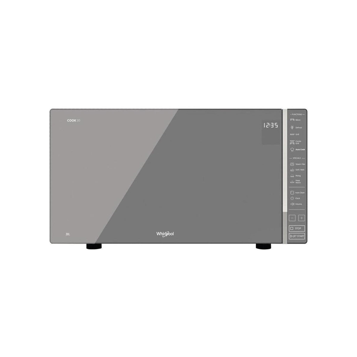 WHIRLPOOL MWP 304 M FORNO MICROONDE COMBINATO 30LT 900W VAPORE COLORE SPECCHIO - MWP304M