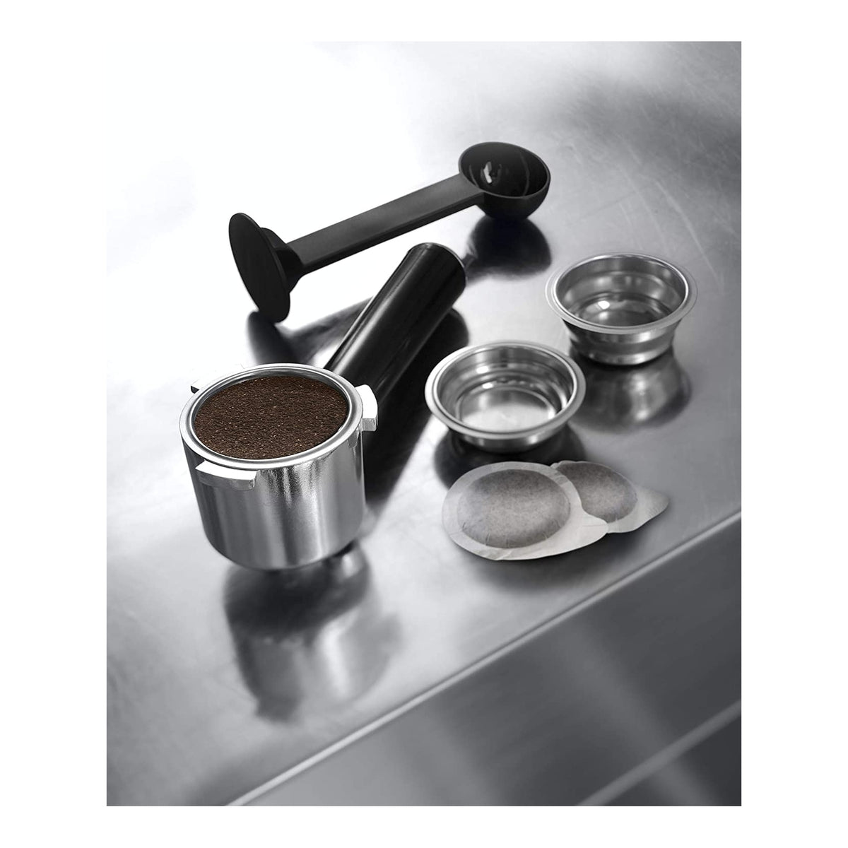 DE LONGHI DEDICA EC685.M MACCHINA DA CAFFE' PER CIALDE O MACINATO CAPPUCCINATORE SILVER
