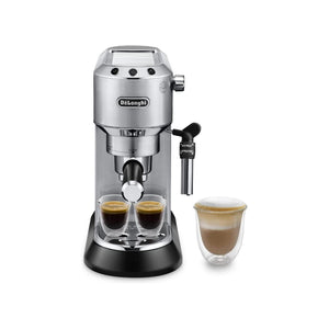 DE LONGHI DEDICA EC685.M MACCHINA DA CAFFE' PER CIALDE O MACINATO CAPPUCCINATORE SILVER