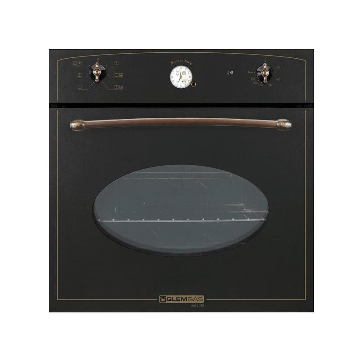GLEM GAS GFT64AN-S3 FORNO DA INCASSO ELETTRICO VENTILATO 64LT CLASSE A ANTRACITE
