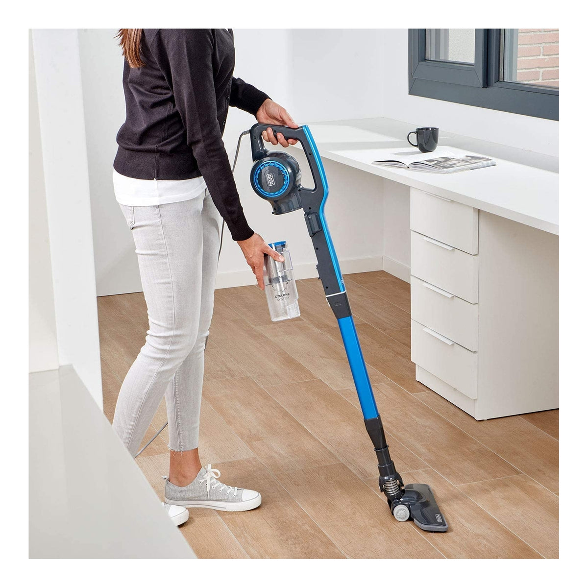 BLACK & DECKER BXVMS600E SCOPA ELETTRICA 3 IN 1 600W CAPIENZA 0,8 LT