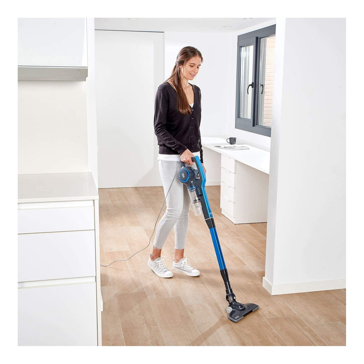 BLACK & DECKER BXVMS600E SCOPA ELETTRICA 3 IN 1 600W CAPIENZA 0,8 LT