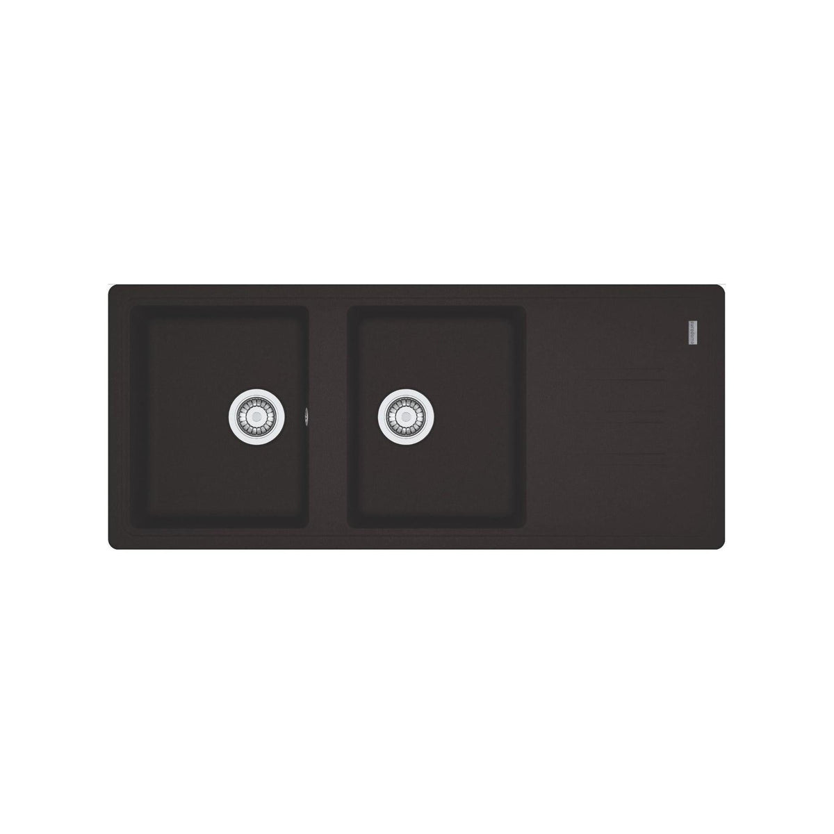 FRANKE BSG 621 LAVELLO 2 VASCHE + GOCCIOLATOIO 116x50CM IN FRAGRANITE NERO - 114.0641.233