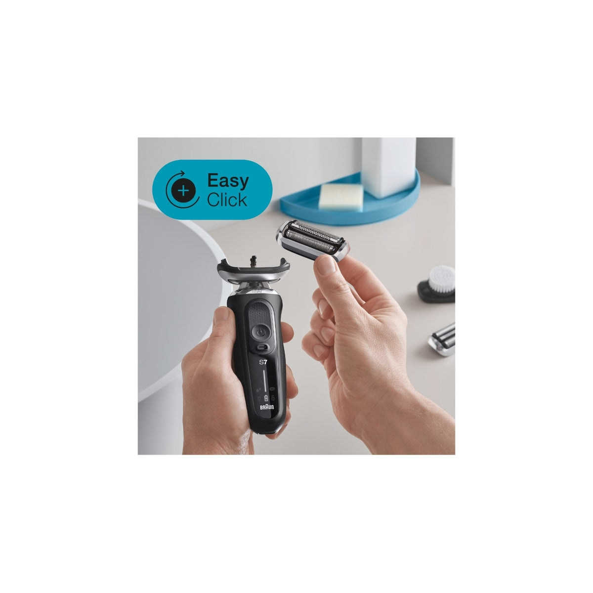 BRAUN SERIES 7 71-N1000S RASOIO ELETTRICO AUTOSENSE FLEX360 WET&DRY