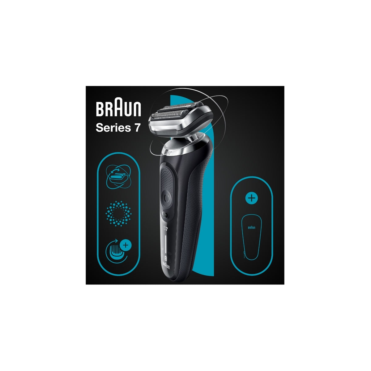 BRAUN SERIES 7 71-N1000S RASOIO ELETTRICO AUTOSENSE FLEX360 WET&DRY