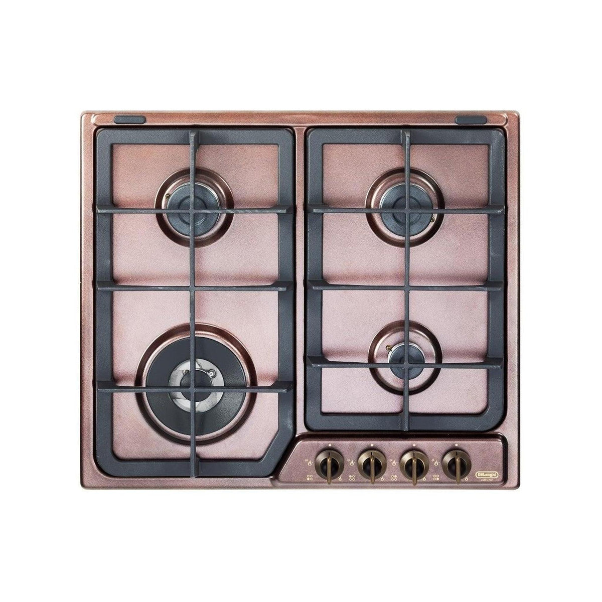 DE LONGHI ROF46PRO PIANO COTTURA 60CM 4 FUOCHI A GAS COLORE RAME