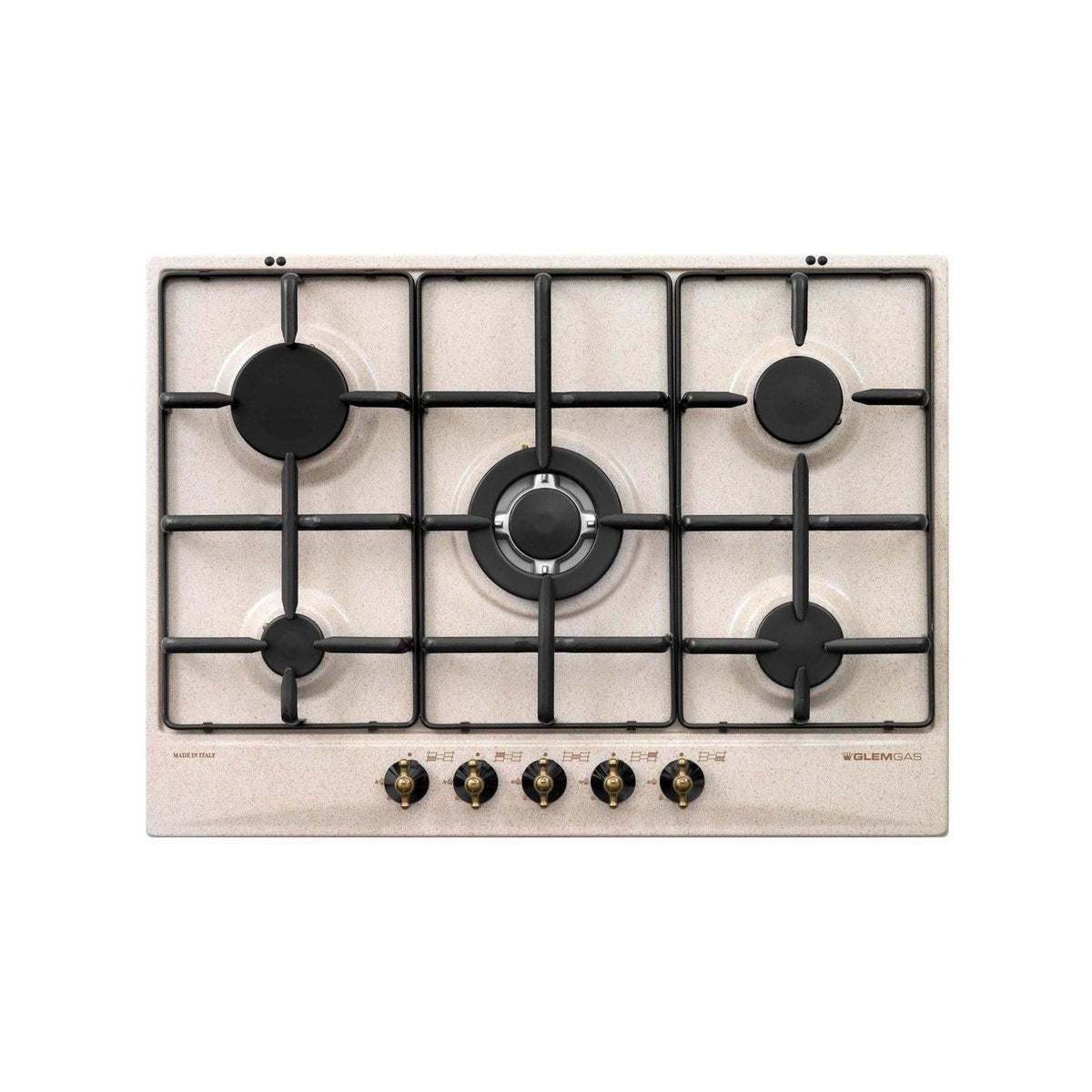GLEM GAS GT755SA PIANO COTTURA DA INCASSO 5 FUOCHI A GAS COLORE SABBIA - PROMO