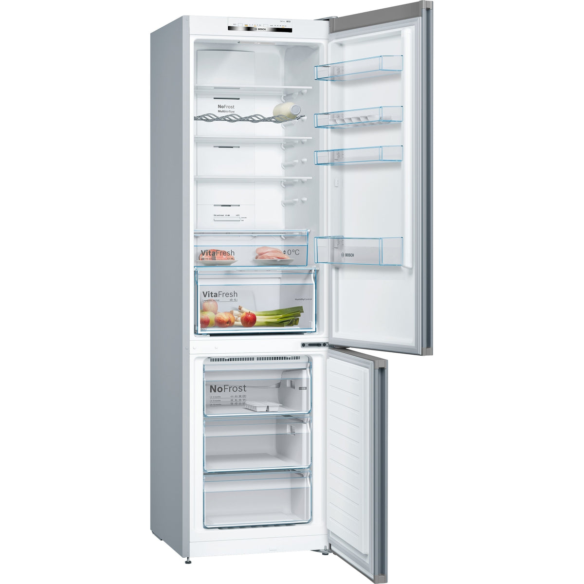 BOSCH KGN392LDC FRIGORIFERO COMBINATO 368LT NO FROST CLASSE D INOX