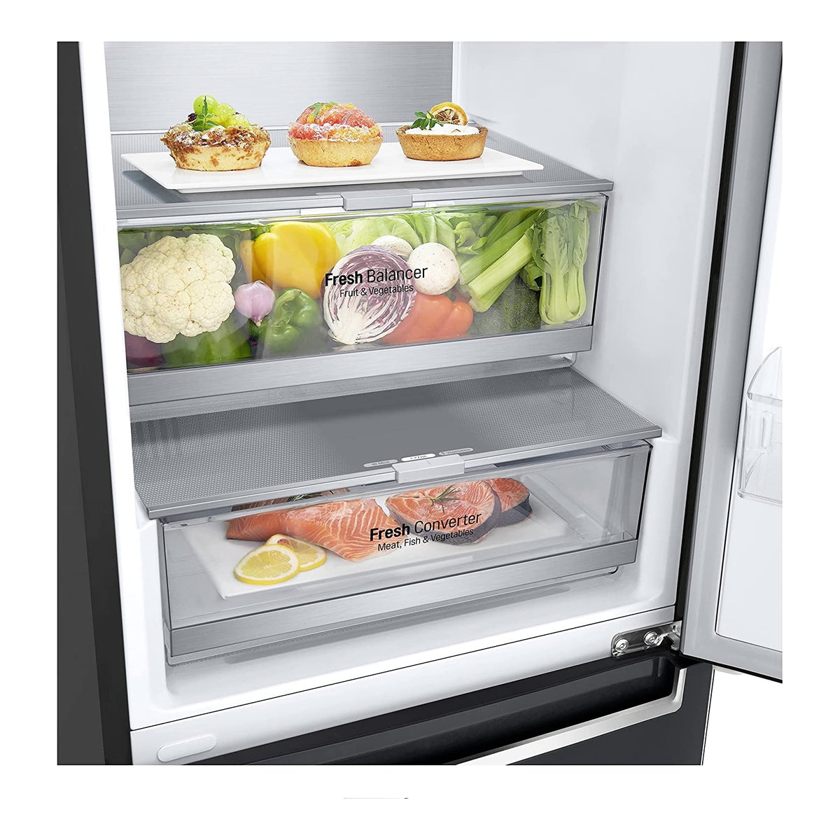 LG GBB72MCVBN FRIGORIFERO COMBINATO TOTAL NO FROST 384 LT NERO CLASSE B