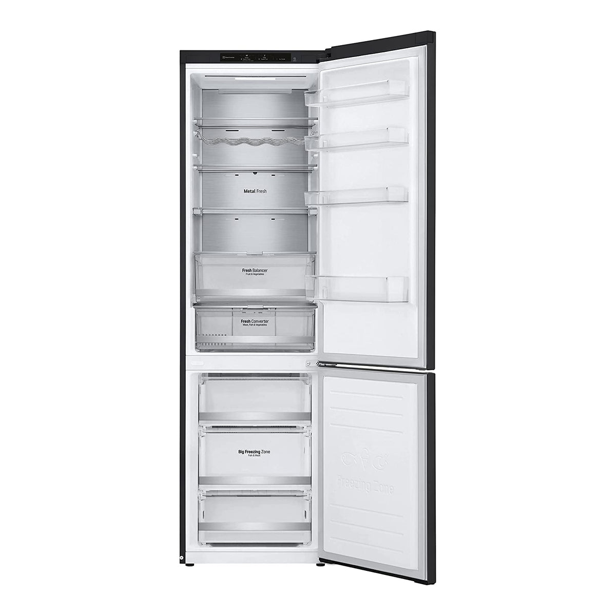 LG GBB72MCVBN FRIGORIFERO COMBINATO TOTAL NO FROST 384 LT NERO CLASSE B