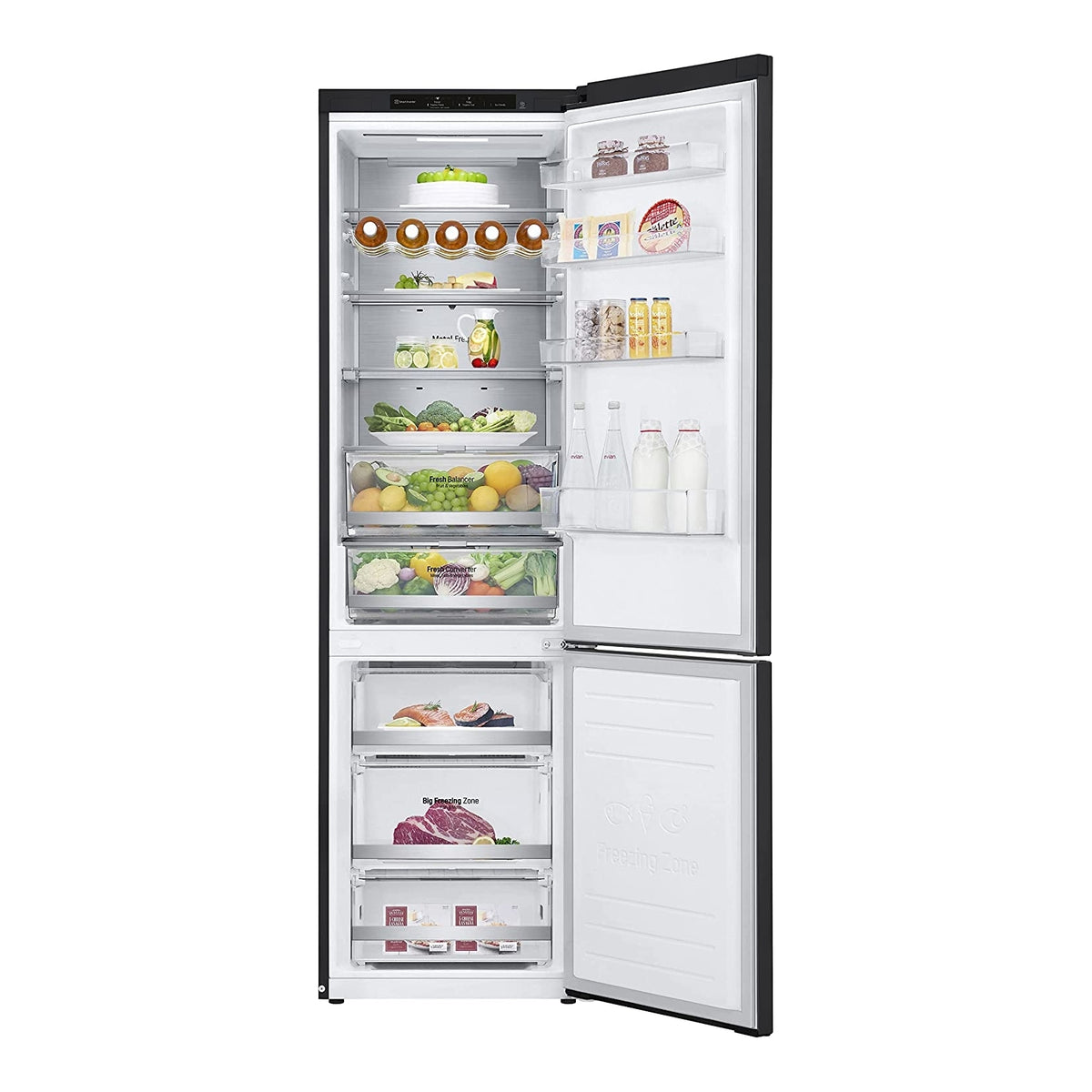 LG GBB72MCVBN FRIGORIFERO COMBINATO TOTAL NO FROST 384 LT NERO CLASSE B
