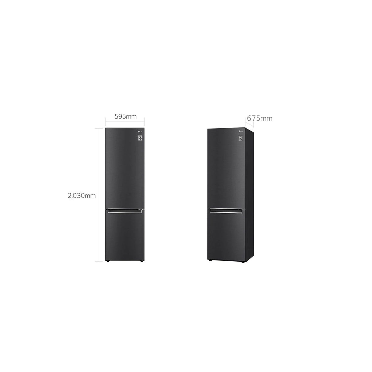 LG GBB72MCVBN FRIGORIFERO COMBINATO TOTAL NO FROST 384 LT NERO CLASSE B
