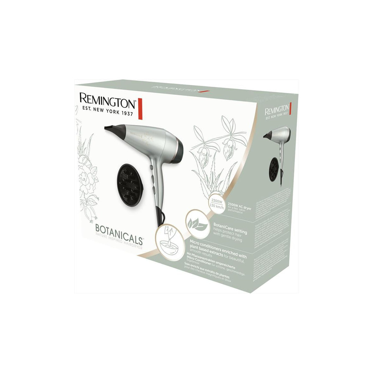 REMINGTON AC5860 ASCIUGACAPELLI 2300W 3 TEMPERATURE 2 VELOCITA' COLORE VERDE