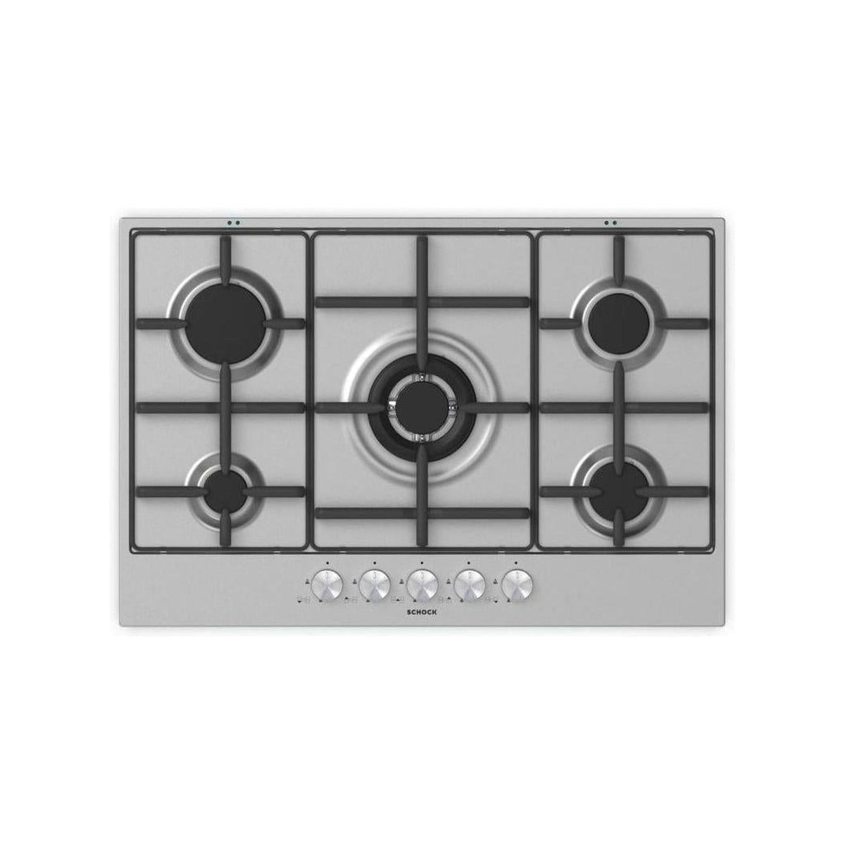 SCHOCK STS855IX PIANO COTTURA DA INCASSO 75CM 5 FUOCHI A GAS INOX