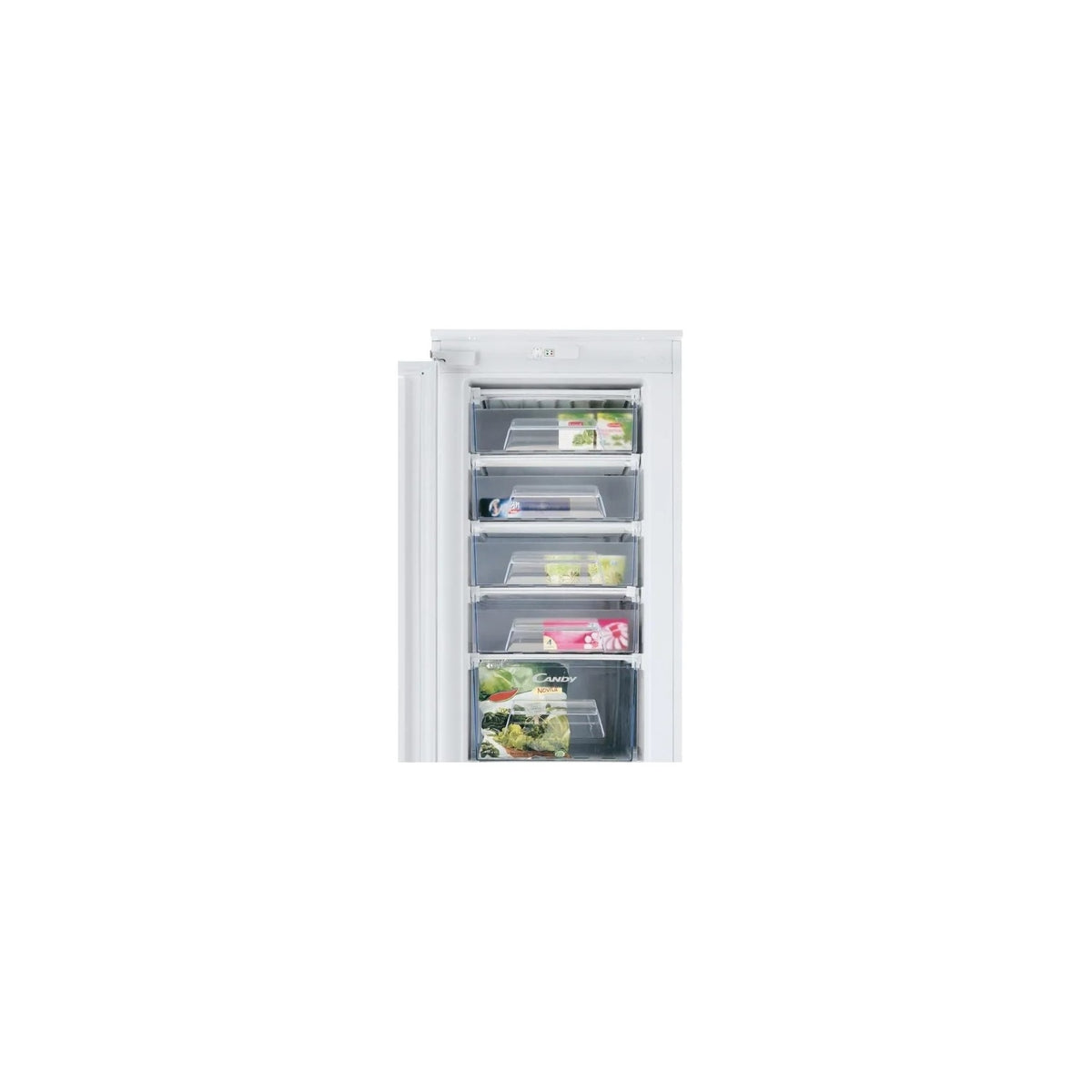 CANDY CFFO 3550 E/N CONGELATORE VERTICALE DA INCASSO STATICO 9 CASSETTI CLASSE F BIANCO