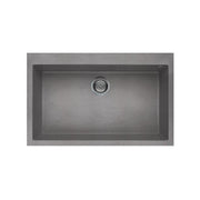 ELLECI LGQ13048 QUADRA 130 LAVELLO 1 VASCA 79CM COLORE CEMENTO GRANITEK
