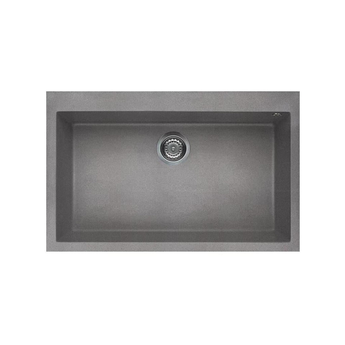 ELLECI LGQ13048 QUADRA 130 LAVELLO 1 VASCA 79CM COLORE CEMENTO GRANITEK