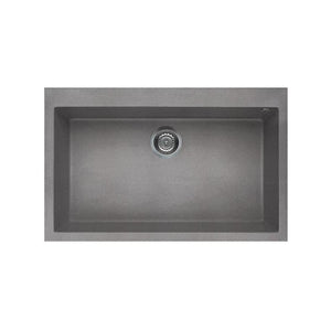 ELLECI LGQ13048 QUADRA 130 LAVELLO 1 VASCA 79CM COLORE CEMENTO GRANITEK