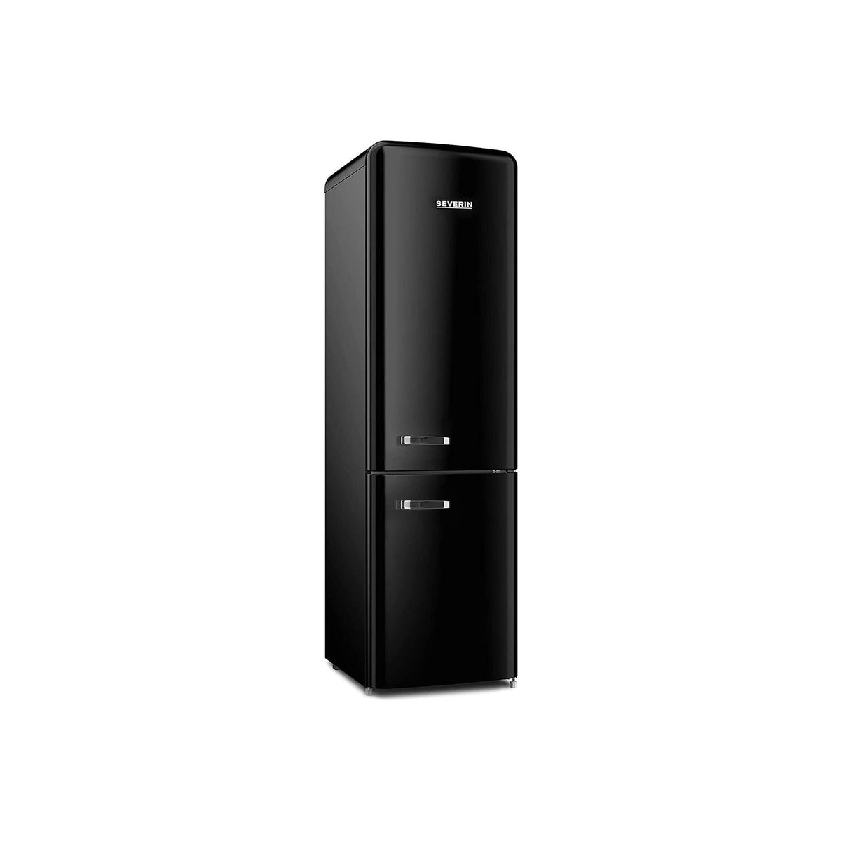 SEVERIN RKG 8928 FRIGORIFERO COMBINATO LINEA RETRO' 250 LT TOTAL NO FROST CLASSE E COLORE NERO