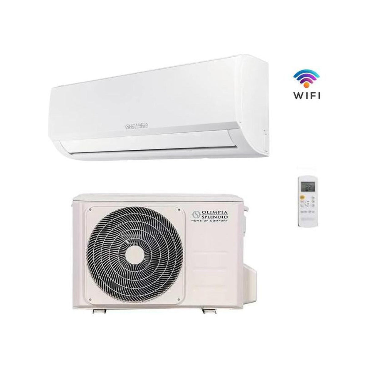 OLIMPIA SPLENDID ARYAL S1 E INVERTER 12 C KIT CLIMATIZZATORE MONOSPLIT 12000 BTU GAS R32 CLASSE A++/A+ - PROMO