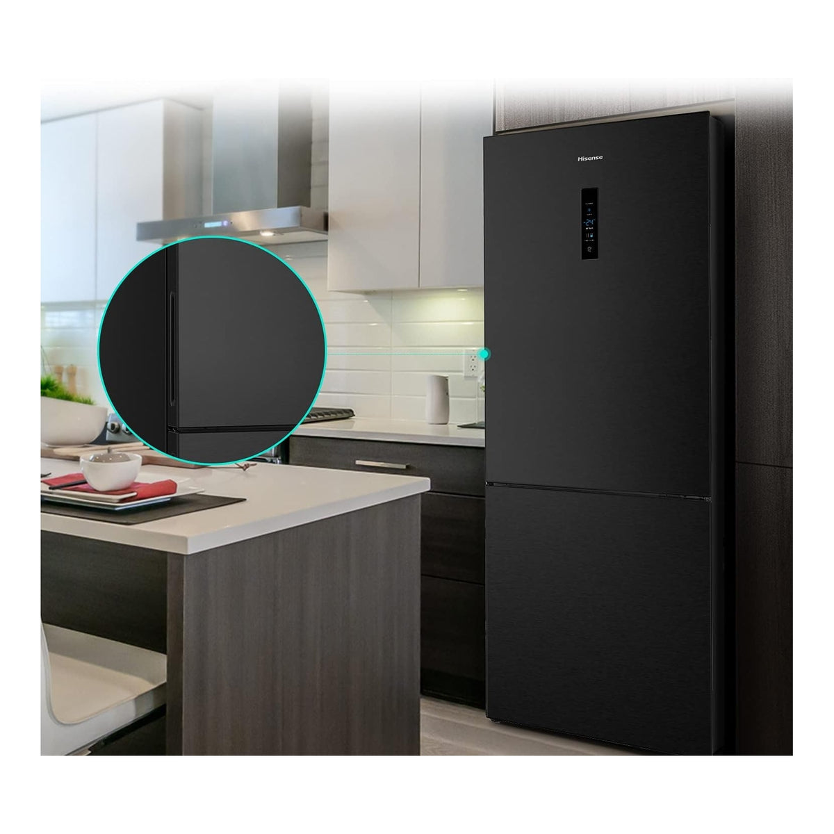 HISENSE RB645N4BFE FRIGORIFERO COMBINATO 495LT NO FROST CLASSE E NERO