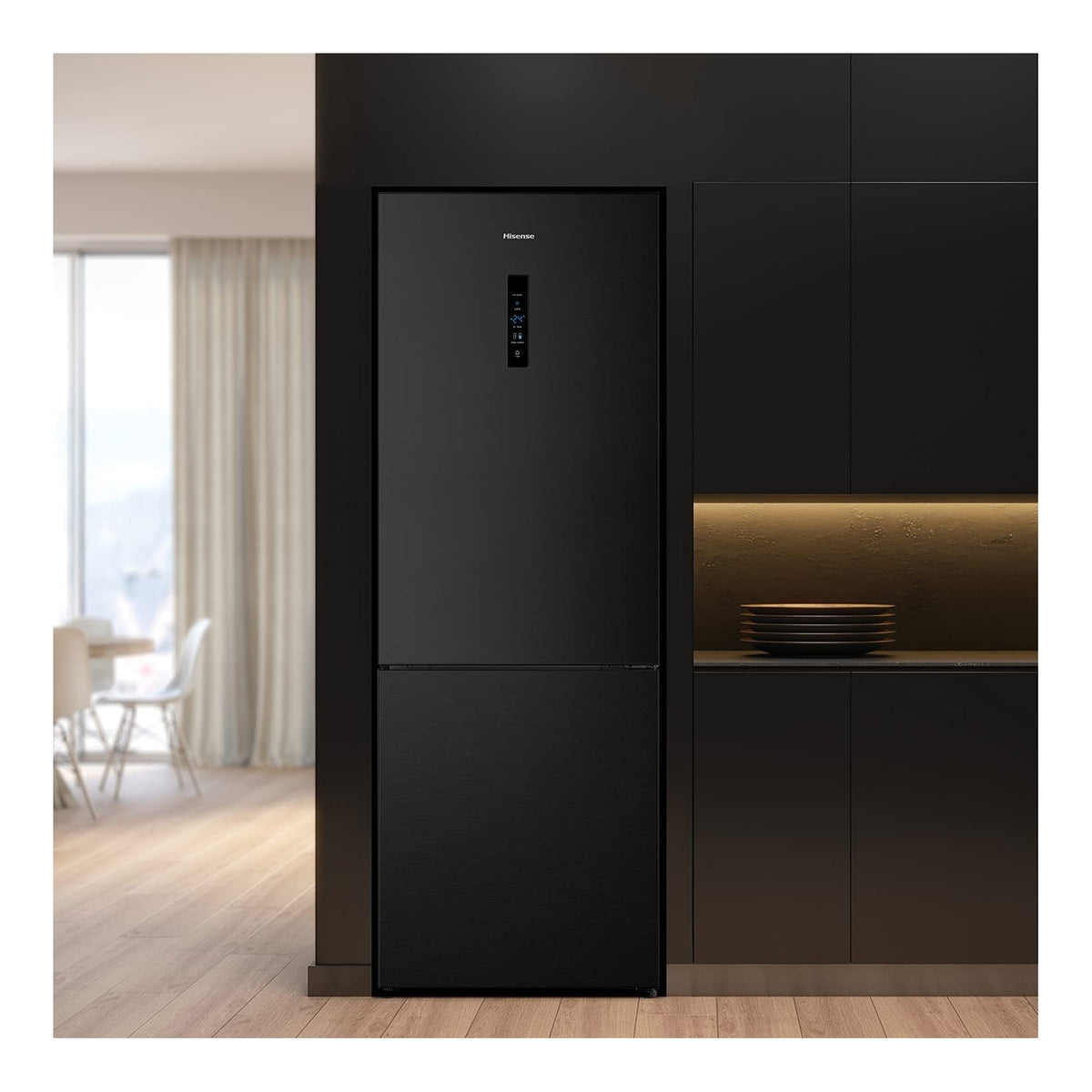 HISENSE RB645N4BFE FRIGORIFERO COMBINATO 495LT NO FROST CLASSE E NERO