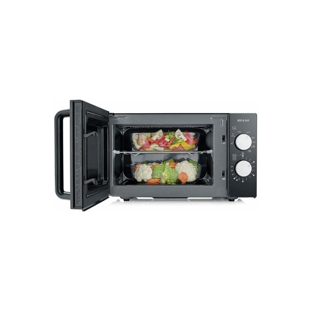 SEVERIN MW7762 FORNO A MICROONDE NERO 20 LT CON GRILL NERO