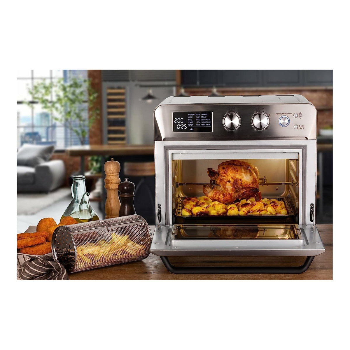 ARIETE 4629/11 FRIGGITRICE AD ARIA 25LT 15 PROGRAMMI COLORE METAL