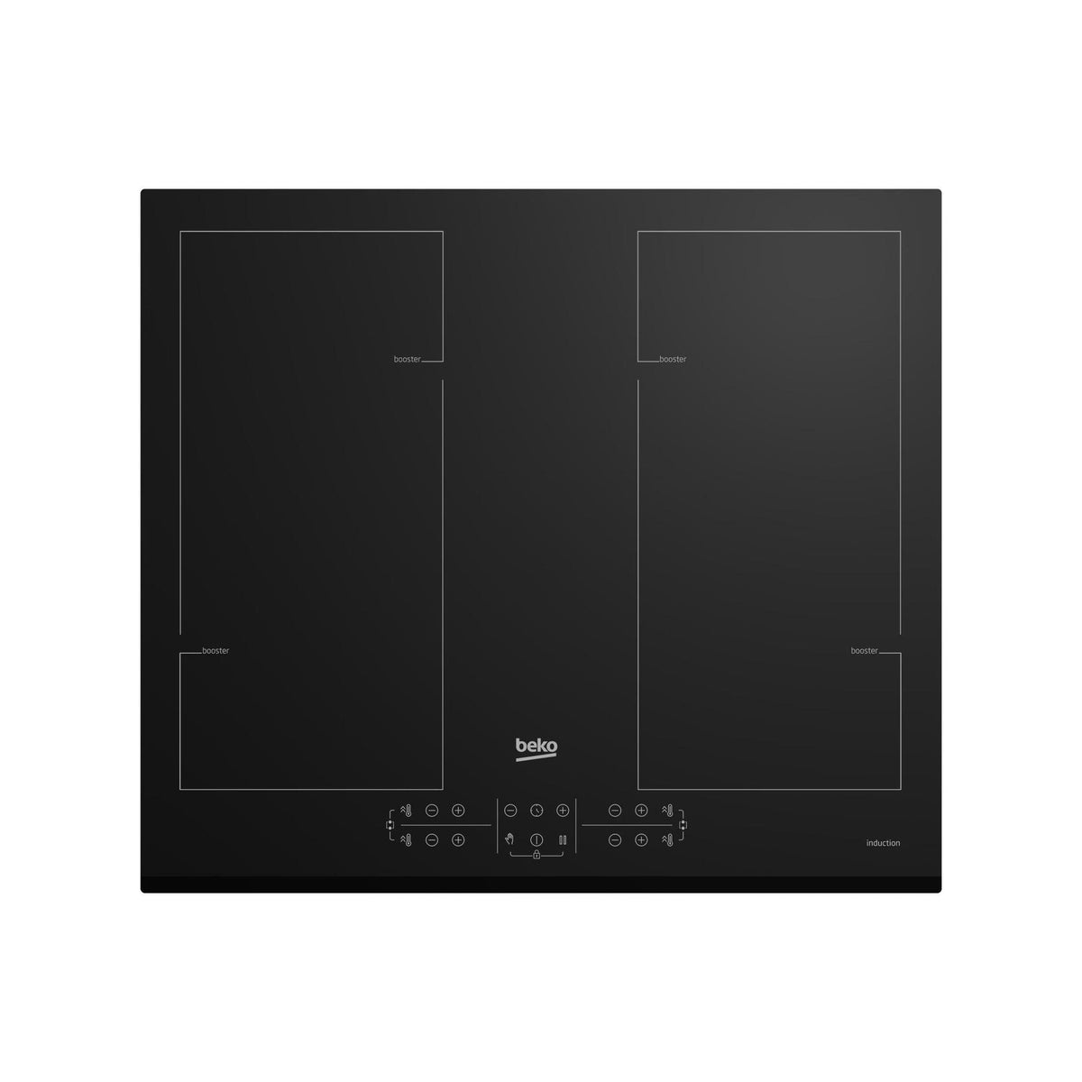 BEKO HII64206F2MT PIANO COTTURA A INDUZIONE 60CM 4 ZONE DI COTTURA NERO
