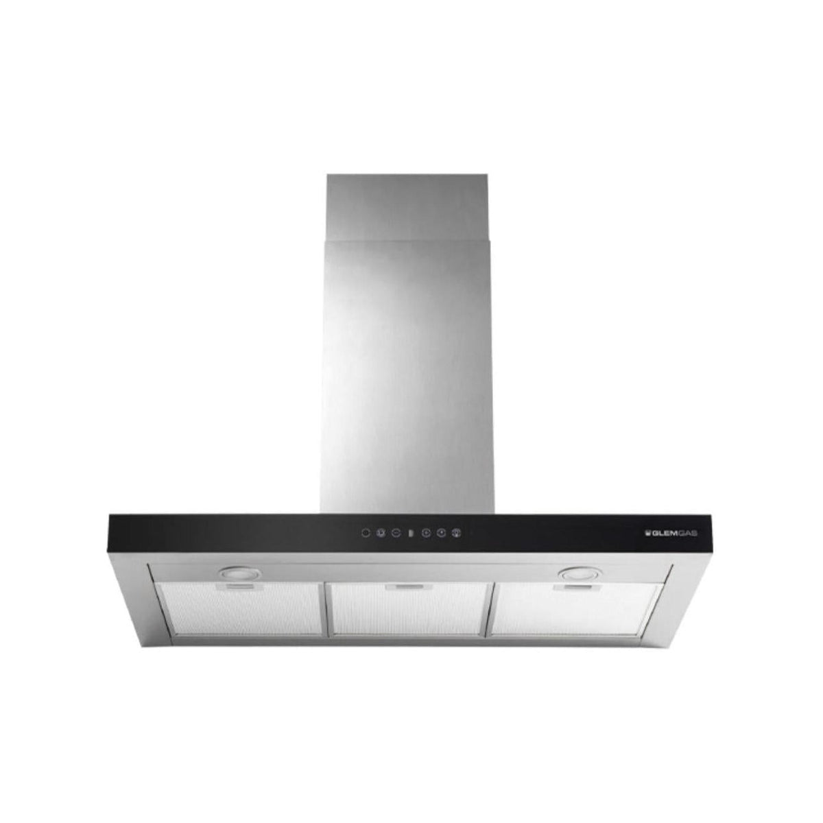 GLEM GAS GHB990IXA CAPPA A PARETE ASPIRANTE 90CM 3 VELOCITA' PROFILO IN VETRO - PROMO