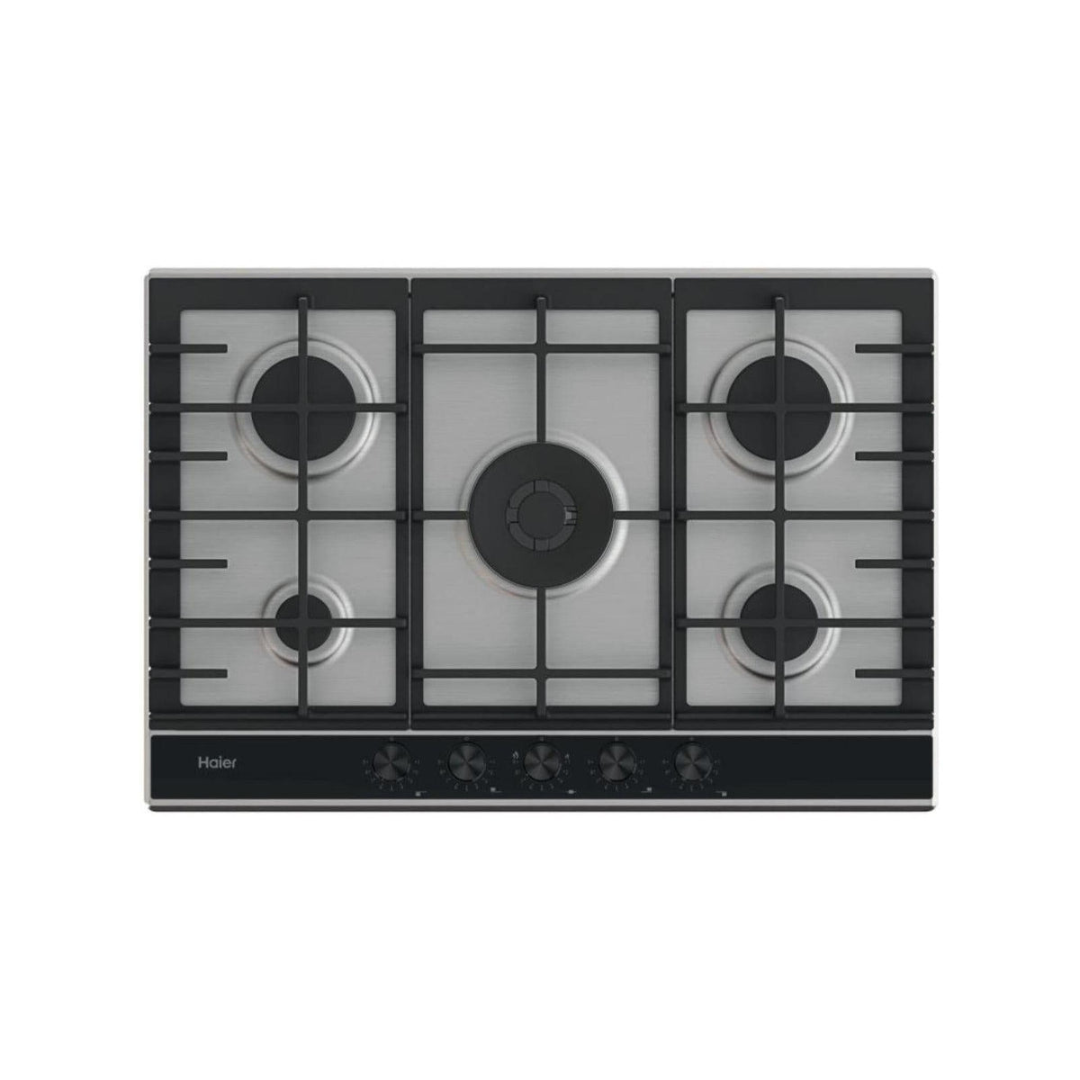 HAIER HAHG7W5XH PIANO COTTURA DA INCASSO 75CM GRIGLIE IN GHISA COLORE INOX - PROMO