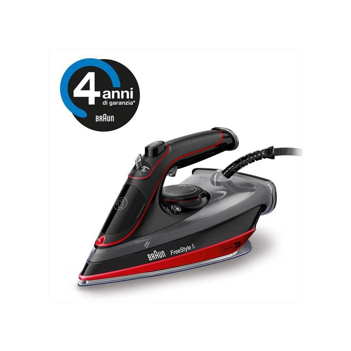 BRAUN SI5057RD FERRO DA STIRO A VAPORE 2700W SERBATOTIO 300ML