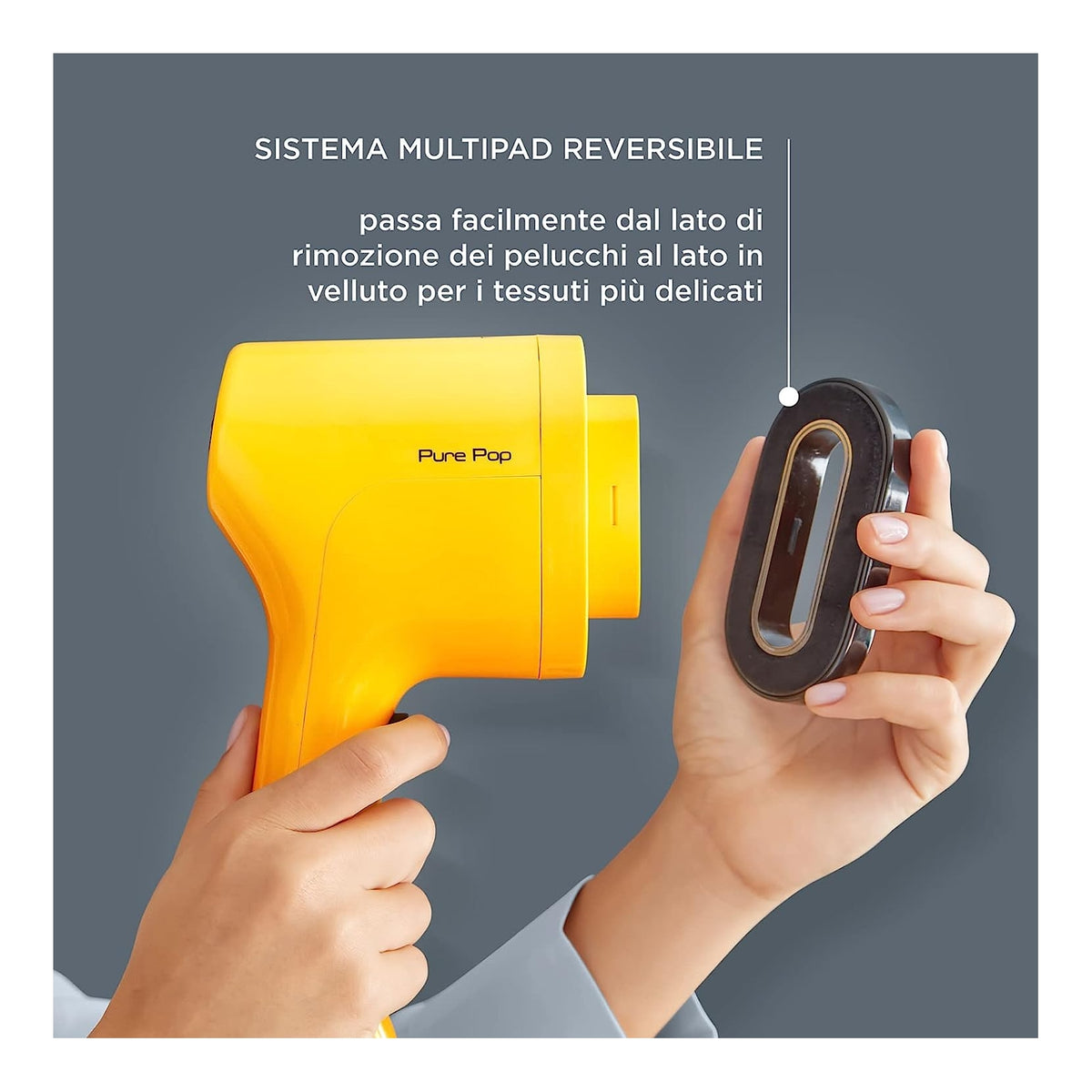 ROWENTA DR2026 FERRO DA STIRO VERTICALE PORTATILE 1300W SERBATOIO 70ML GIALLO