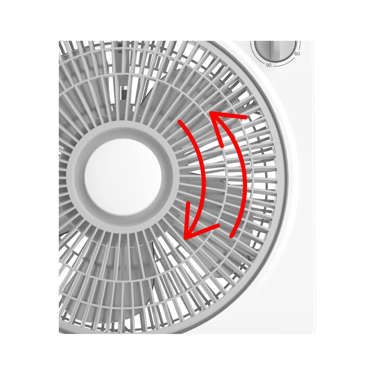 ARGO BOXY VENTILATORE DA PAVIMENTO 5 PALE 50W BIANCO