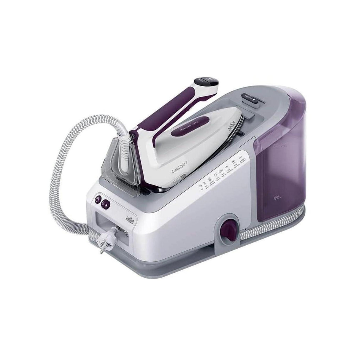 BRAUN IS7266VI CARESTYLE 7 FERRO DA STIRO CON CALDAIA 2700W 7.5BAR SERBATOIO 2 LT COLORE BIANCO/VIOLA