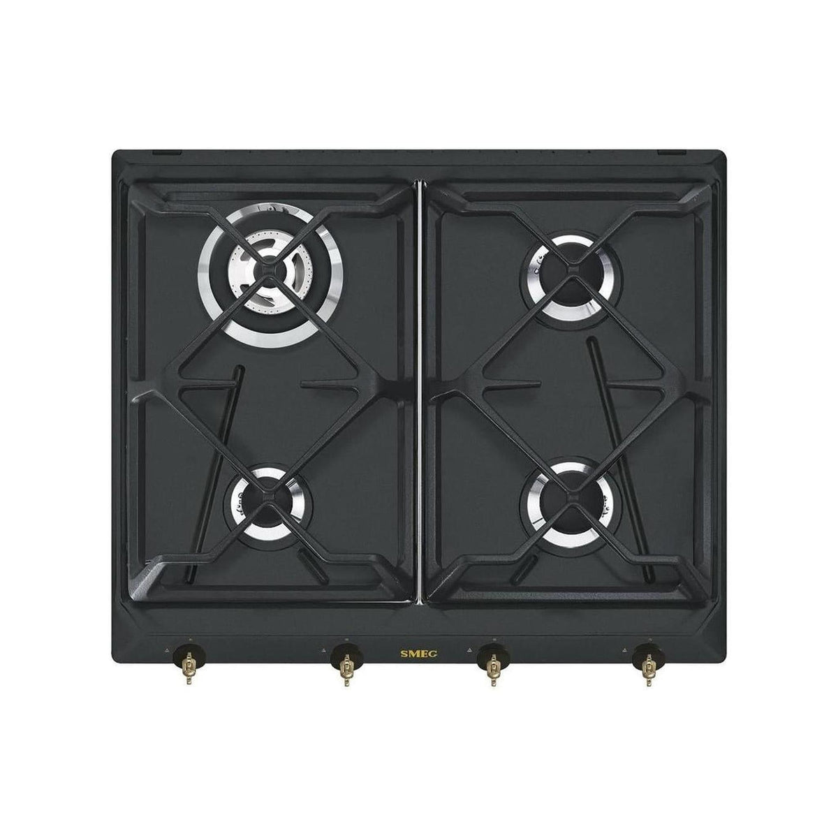 SMEG SRV864AOGH PIANO COTTURA DA INCASSO 4 FUOCHI A GAS COLORE ANTRACITE