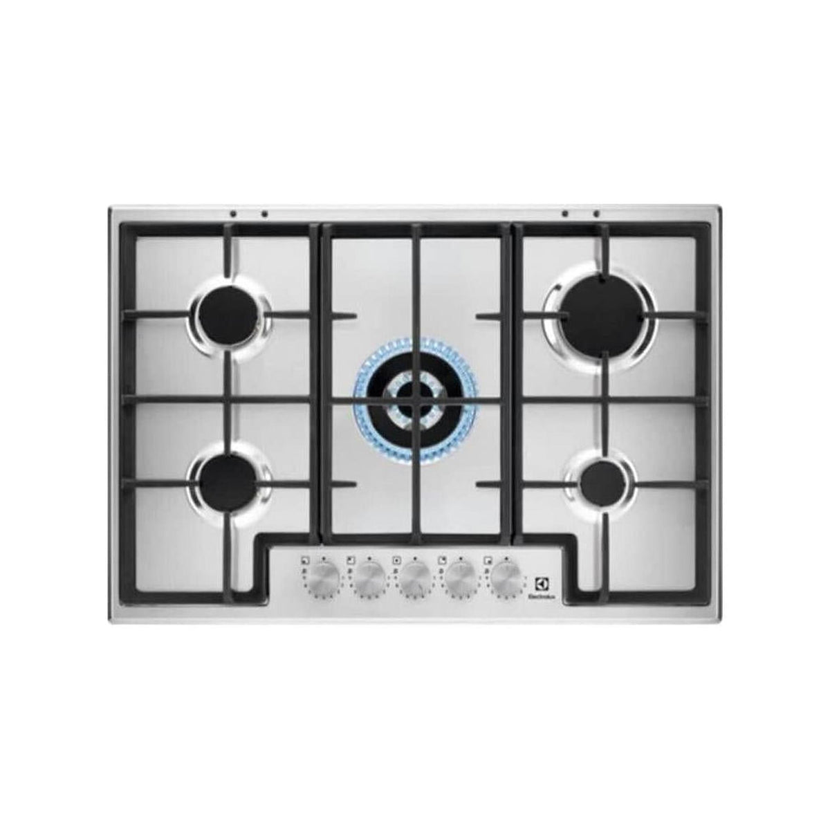 ELECTROLUX EGS75362X PIANO COTTURA DA INCASSO 75 CM 5 FUOCHI A GAS INOX - PROMO