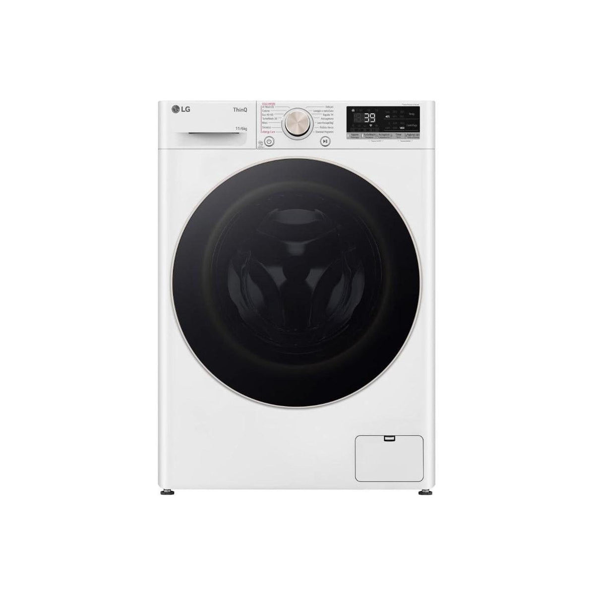 LG D4R7011TSWG LAVASCIUGA 11/6KG 1400 GIRI AI DD INVERTER VAPORE CLASSE A/D